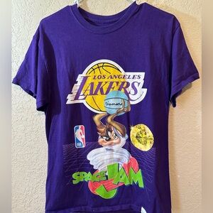 NWOT Diamond Supply Co. Men’s Looney Tunes Spacejam LA Lakers Graphic Tee Shirt